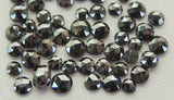 Natural Loose Diamond Old Rose Cut Black Color 2nd Number 1.00 to 2.60 MM Q37