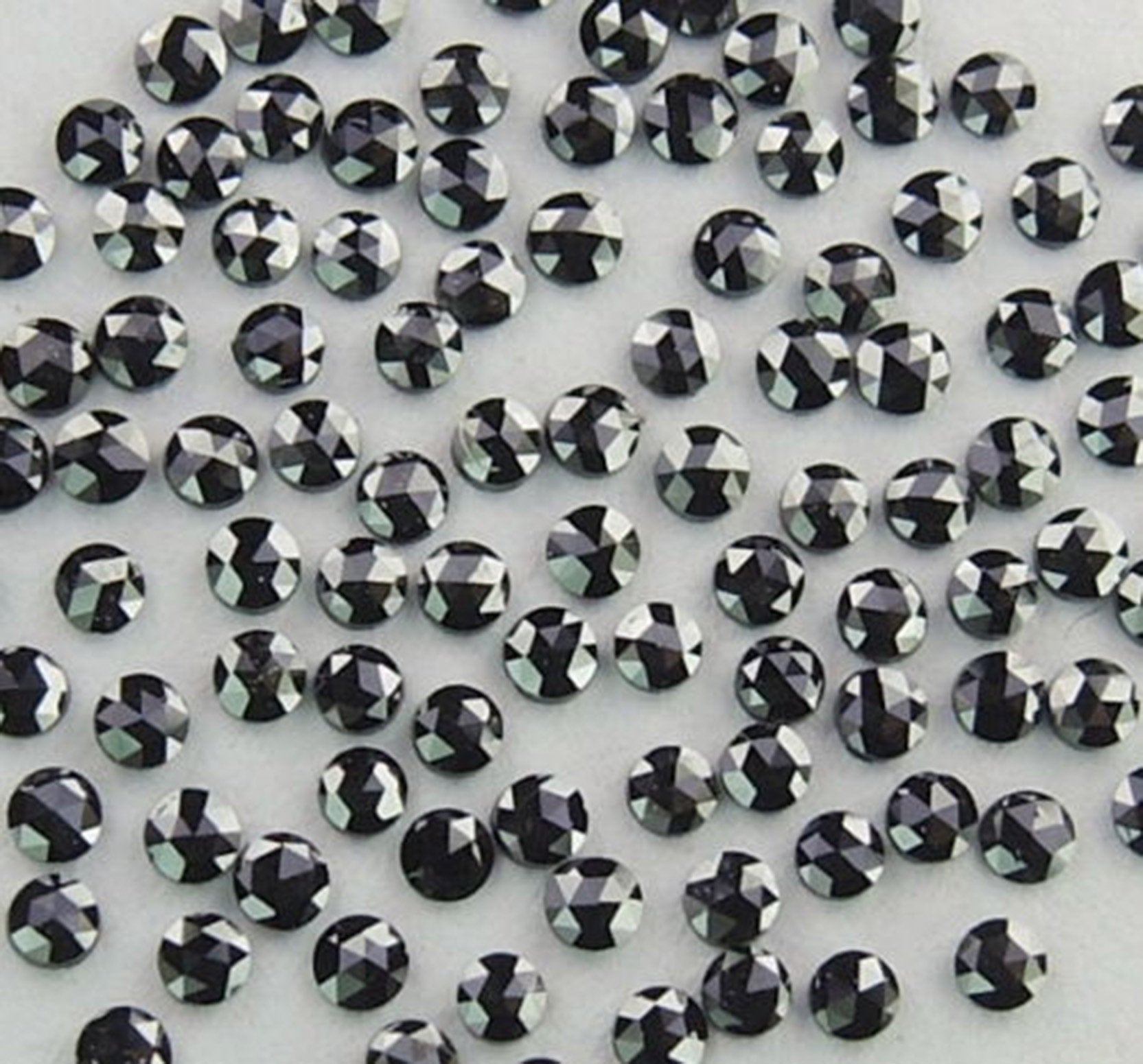 Natural Loose Diamond Black Round Rose Cut 1st Quality Pick Any Size Q107