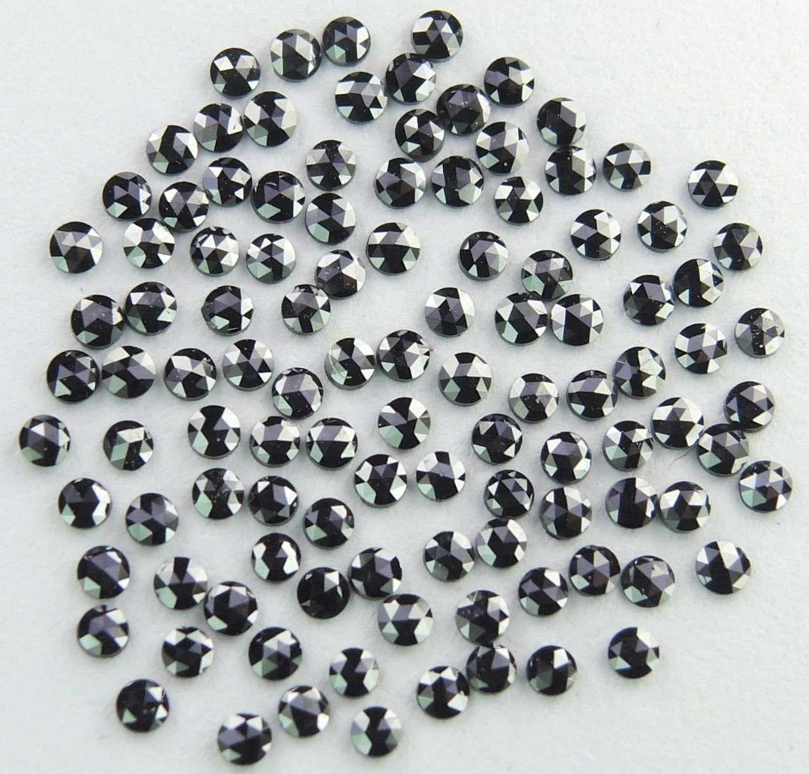 Natural Loose Diamond Black Round Rose Cut 1st Quality Pick Any Size Q107