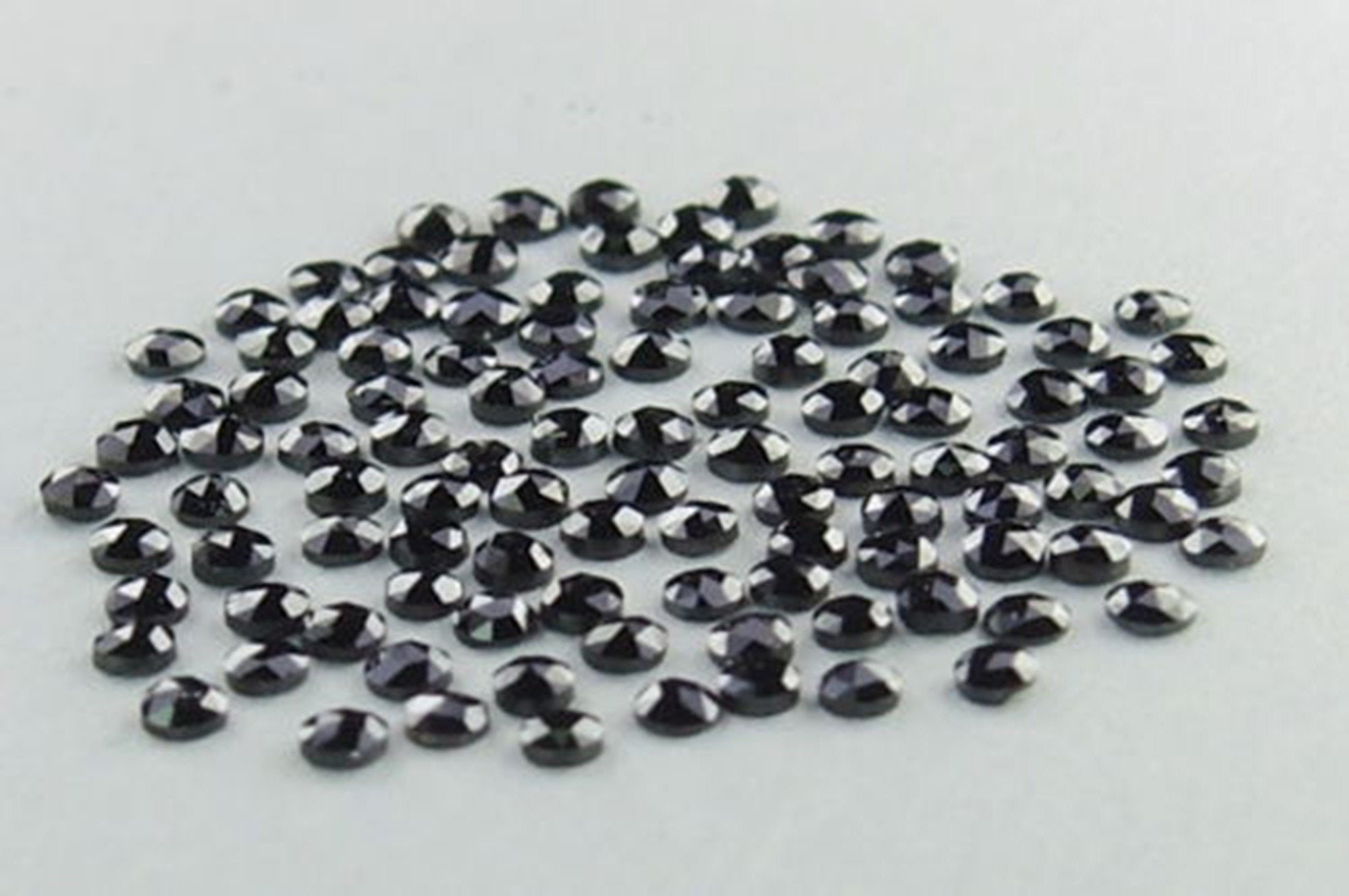 Natural Loose Diamond Black Round Rose Cut 1st Quality Pick Any Size Q107