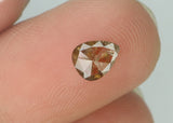 Natural Loose Diamond Pear Orange Brown Color I2 Clarity 5.90 MM 0.33 Ct KR1124