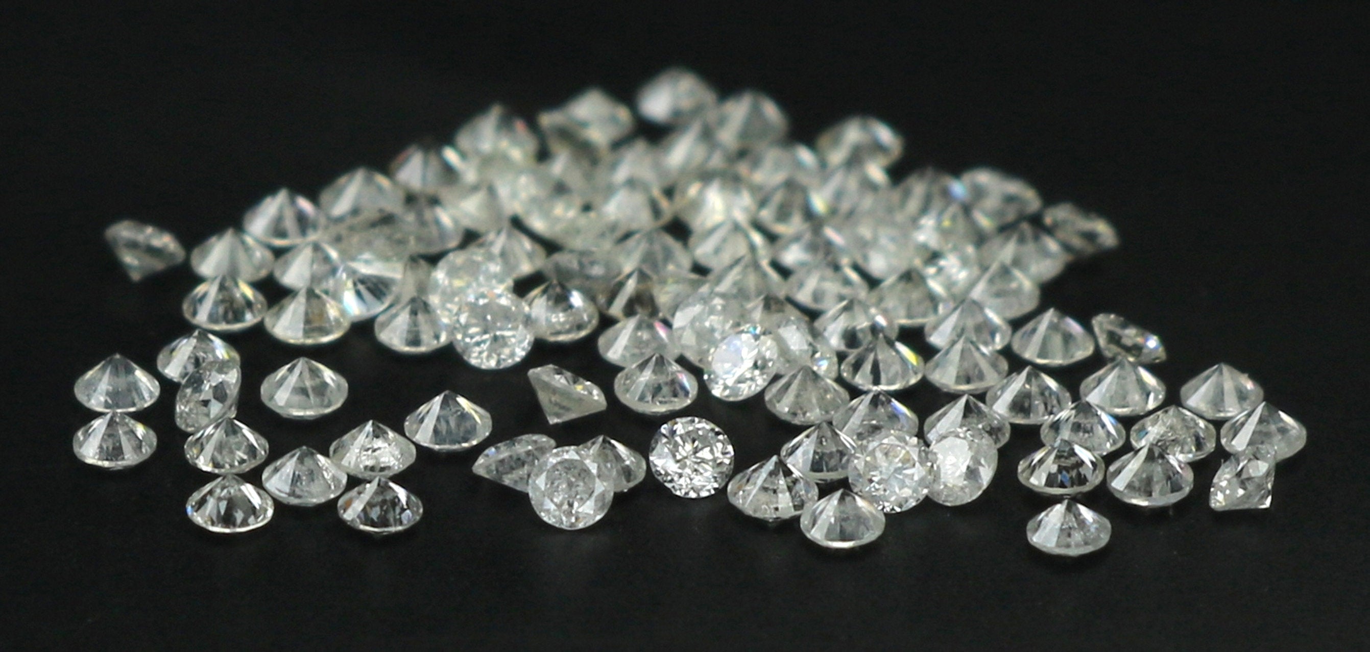 Natural Loose Diamond Round G-H White Color I1-I3 Clarity 1.10 to 1.25 MM 50 Pcs 100% REAL Diamond Q05