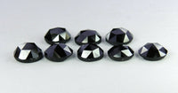 Natural Loose Diamond Black Round Rose Cut I3 Clarity 1.0 To 3.30 MM 1.00 Ct Q40
