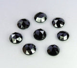 Natural Loose Diamond Black Round Rose Cut I3 Clarity 1.0 To 3.30 MM 1.00 Ct Q40