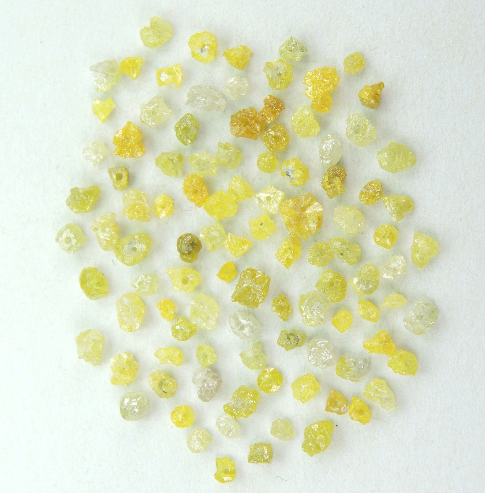 Natural Loose Diamond Rough Drilling Shape Fancy Color I3 Clarity 100 Pcs Q78