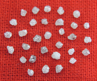 Natural Loose Diamond Raw Rough White Grey I3 Clarity 1.30 to 2.00 MM 1.00 Ct Q98