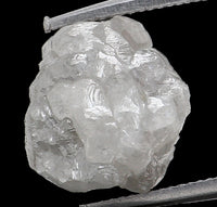 Natural Loose Diamond Raw Rough Silver Gray I3 Clarity 1 Pcs 1/2+ Carats Q94