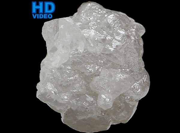 Natural Loose Diamonds Raw Rough Silver Gray I3 Clarity 1 Pcs 1.50+ Carat Q96