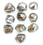 Natural Loose Diamond Rough Brown Color I1 Clarity 5 Pcs Lot Q100