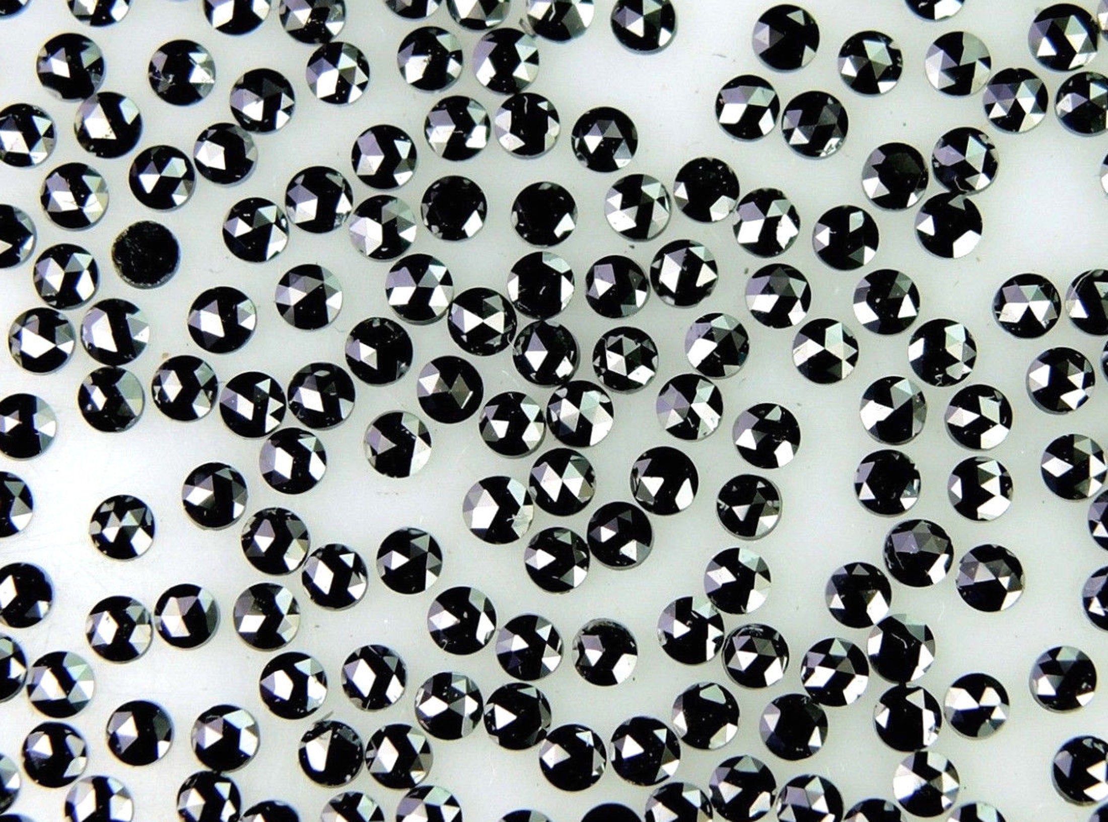 Natural Loose Diamond Black Round Rose Cut 1st Quality Pick Any Size Q107