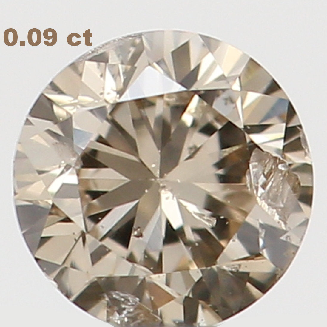 Natural Loose Diamond Round Brown Color I1 Clarity 2.80 MM 0.09 Ct L6268