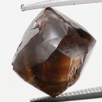Natural Loose Diamond Crystal Rough Brown Color I1 Clarity 6.80 MM 2.56 Ct KDL6307