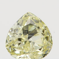 Natural Loose Diamond Heart Yellow Color SI2 Clarity 3.40 MM 0.16 Ct KR1412