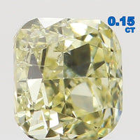 Natural Loose Diamond Cushion Yellow Color SI1 Clarity 2.90 MM 0.15 Ct L6466