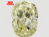 Natural Loose Diamond Oval Yellow Color SI1 Clarity 3.70 MM 0.15 Ct L6474