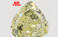 Natural Loose Diamond Heart Yellow Color SI1 Clarity 3.00 MM 0.14 Ct L6478