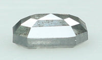 Natural Loose Diamond Emerald Black Grey Salt And Pepper Color I3 Clarity 5.10 MM 0.50 Ct KDL6484