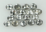 Natural Loose Diamond Round Rose Cut Black Grey Color I3 Clarity 17 Pcs 1.09 Ct KDK1430