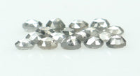 Natural Loose Diamond Round Rose Cut Black Grey Color I3 Clarity 17 Pcs 1.09 Ct KDK1430