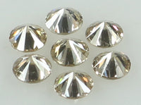Natural Loose Diamond Round Brown Color SI2 Clarity 7 Pcs 0.40 Ct KDK1461