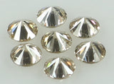 Natural Loose Diamond Round Brown Color SI2 Clarity 7 Pcs 0.40 Ct KDK1461