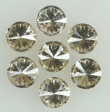 Natural Loose Diamond Round Brown Color SI2 Clarity 7 Pcs 0.40 Ct KDK1461