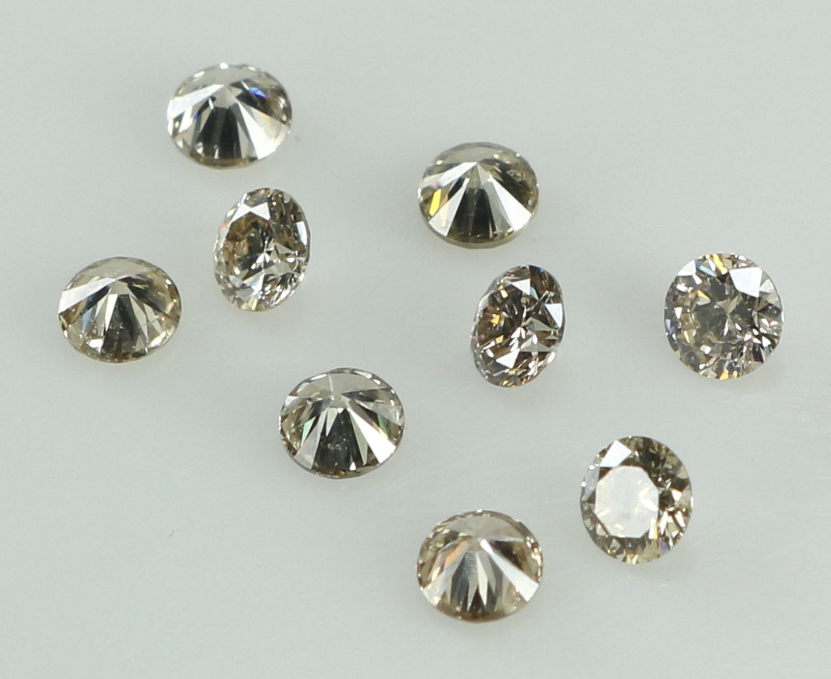 0.41 Ct Natural Loose Round Shape Diamond Brown Color Round Cut Diamond 2.20 MM Natural Loose Diamond Round Brilliant Cut Diamond LQ6569