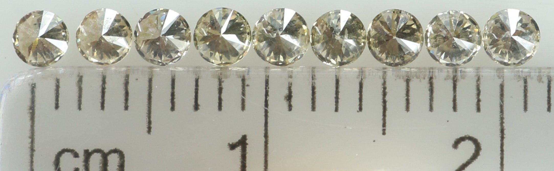 Natural Loose Diamond Round Brown Color SI2 Clarity 9 Pcs 0.53 Ct KR1464