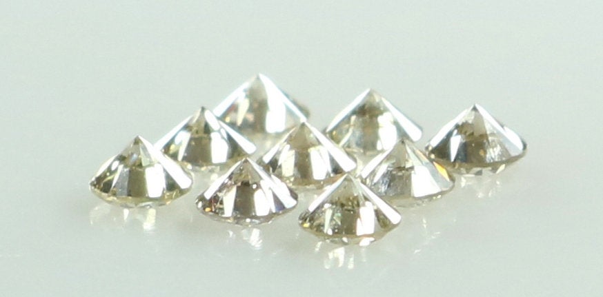 0.53 Ct Natural Loose Round Shape Diamond Brown Color Round Cut Diamond 2.40 MM Natural Loose Brown Color Round Brilliant Cut Diamond KQ1464