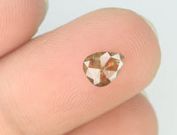 Natural Loose Diamond Pear Orange Brown Color I2 Clarity 5.90 MM 0.33 Ct KR1124