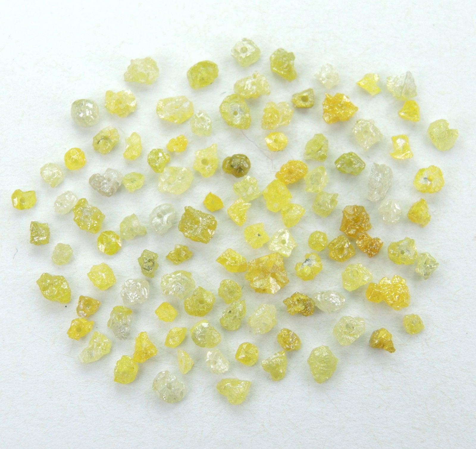 Natural Loose Diamond Rough Drilling Shape Fancy Color I3 Clarity 100 Pcs Q78