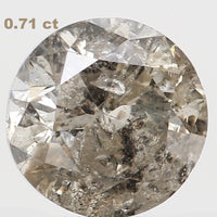 Natural Loose Diamond Round I-J Color I3 Clarity 5.50 MM 0.71 Ct KDL6691