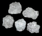 Natural Loose Diamond Raw Rough Silver Gray I3 Clarity 1 Pcs 1/2+ Carats Q94