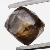 Natural Loose Diamond Crystal Rough Brown Color I1 Clarity 6.80 MM 2.14 Ct KDK1329