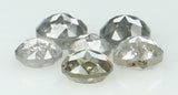 Natural Loose Diamond Round Rose Cut Grey Color I3 Clarity 6 Pcs 1.05 Ct KDL6324