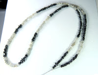 Natural Loose Diamonds Rough Bead Black White I3 Clarity 16 inches 29.00 Ct Q68