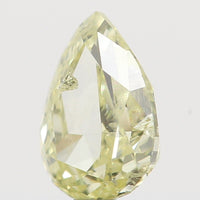 Natural Loose Diamond Pear Yellow Color SI1 Clarity 4.30 MM 0.17 Ct KR1409