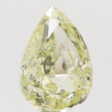 Natural Loose Diamond Pear Yellow Color SI1 Clarity 4.30 MM 0.17 Ct KR1409