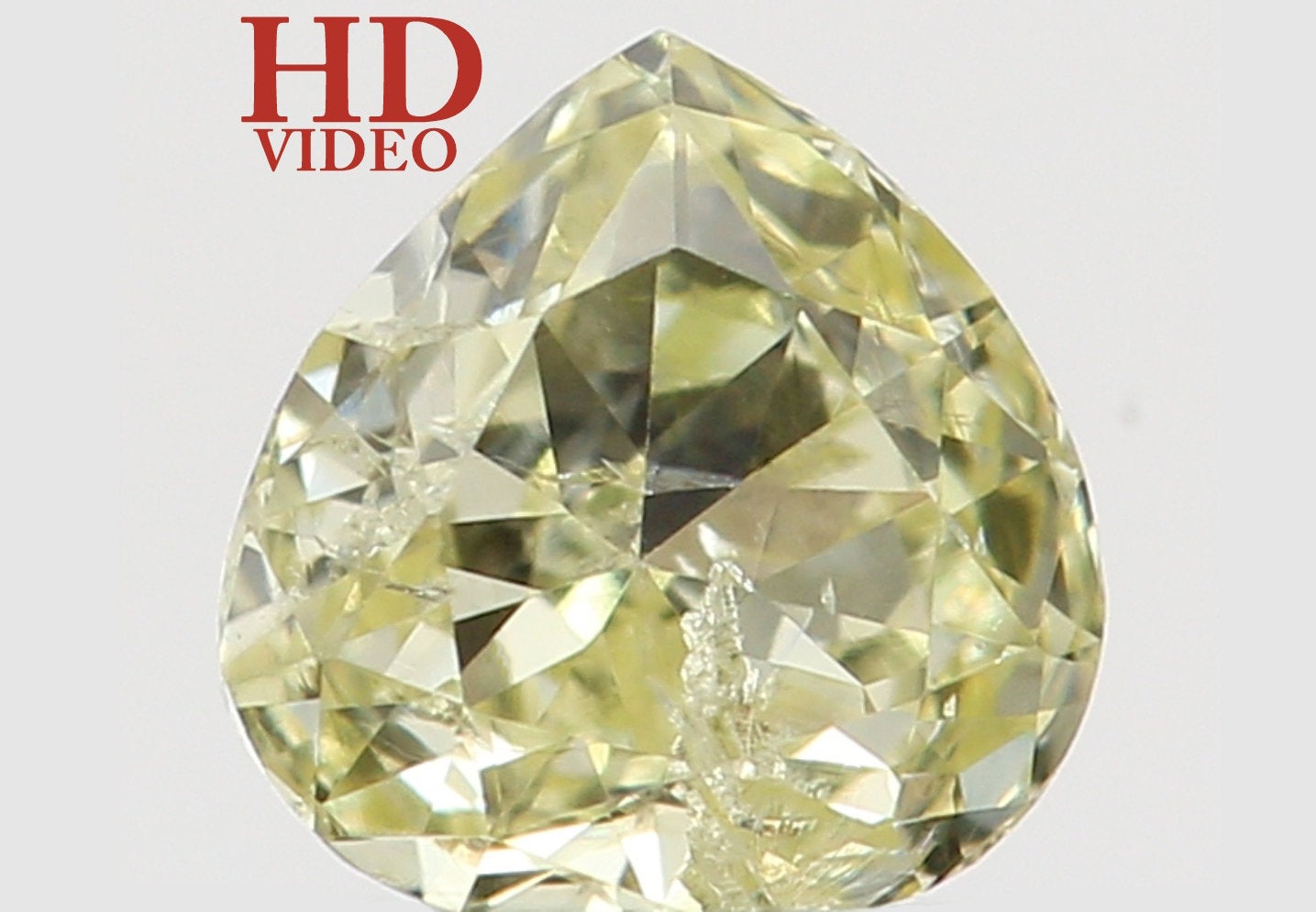 Natural Loose Diamond Heart Yellow Color SI2 Clarity 3.40 MM 0.16 Ct KR1412