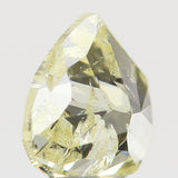 Natural Loose Diamond Heart Yellow Color SI2 Clarity 3.70 MM 0.22 Ct L6464