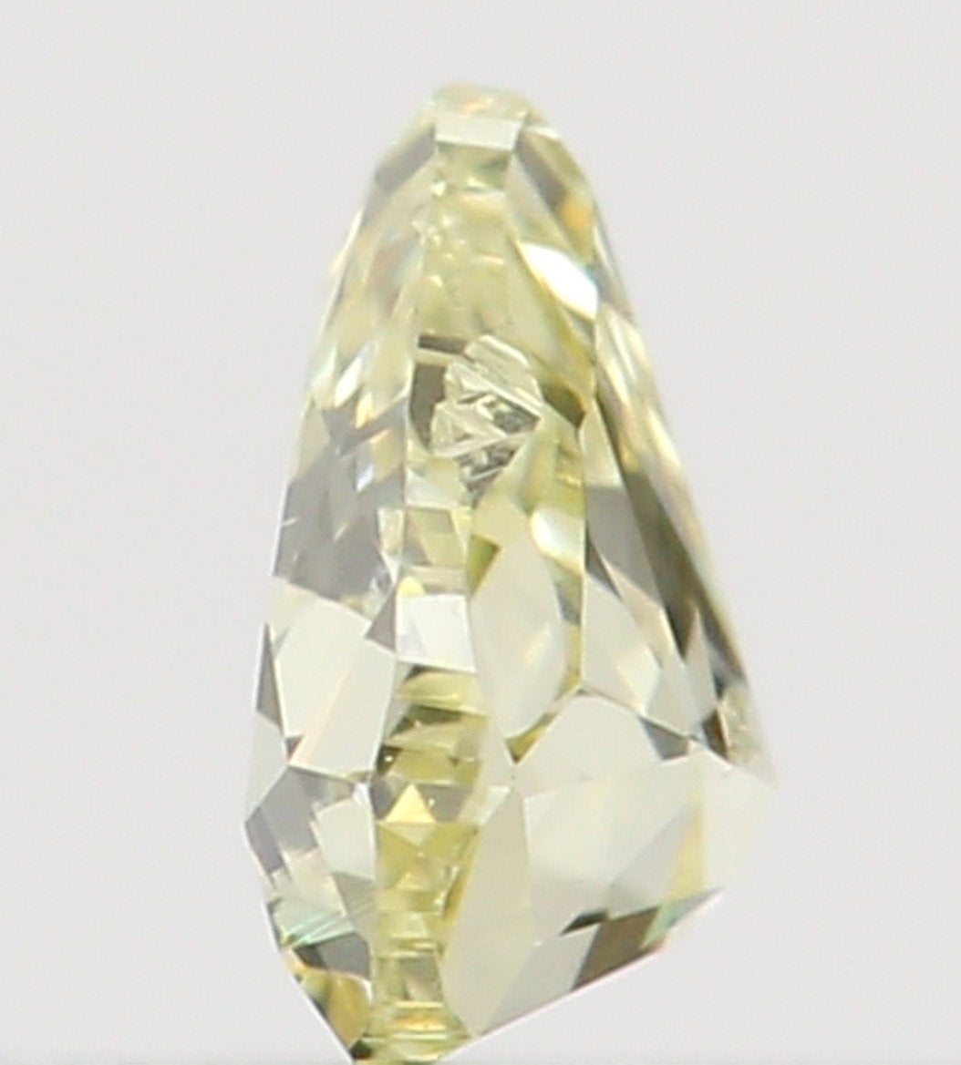 Natural Loose Diamond Heart Yellow Color SI1 Clarity 3.60 MM 0.18 Ct L6473