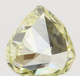 Natural Loose Diamond Heart Yellow Color SI1 Clarity 3.60 MM 0.18 Ct L6473