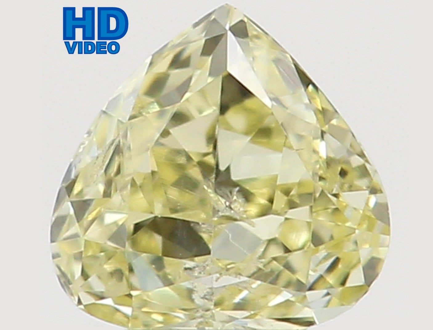 Natural Loose Diamond Heart Yellow Color SI1 Clarity 3.60 MM 0.18 Ct L6473