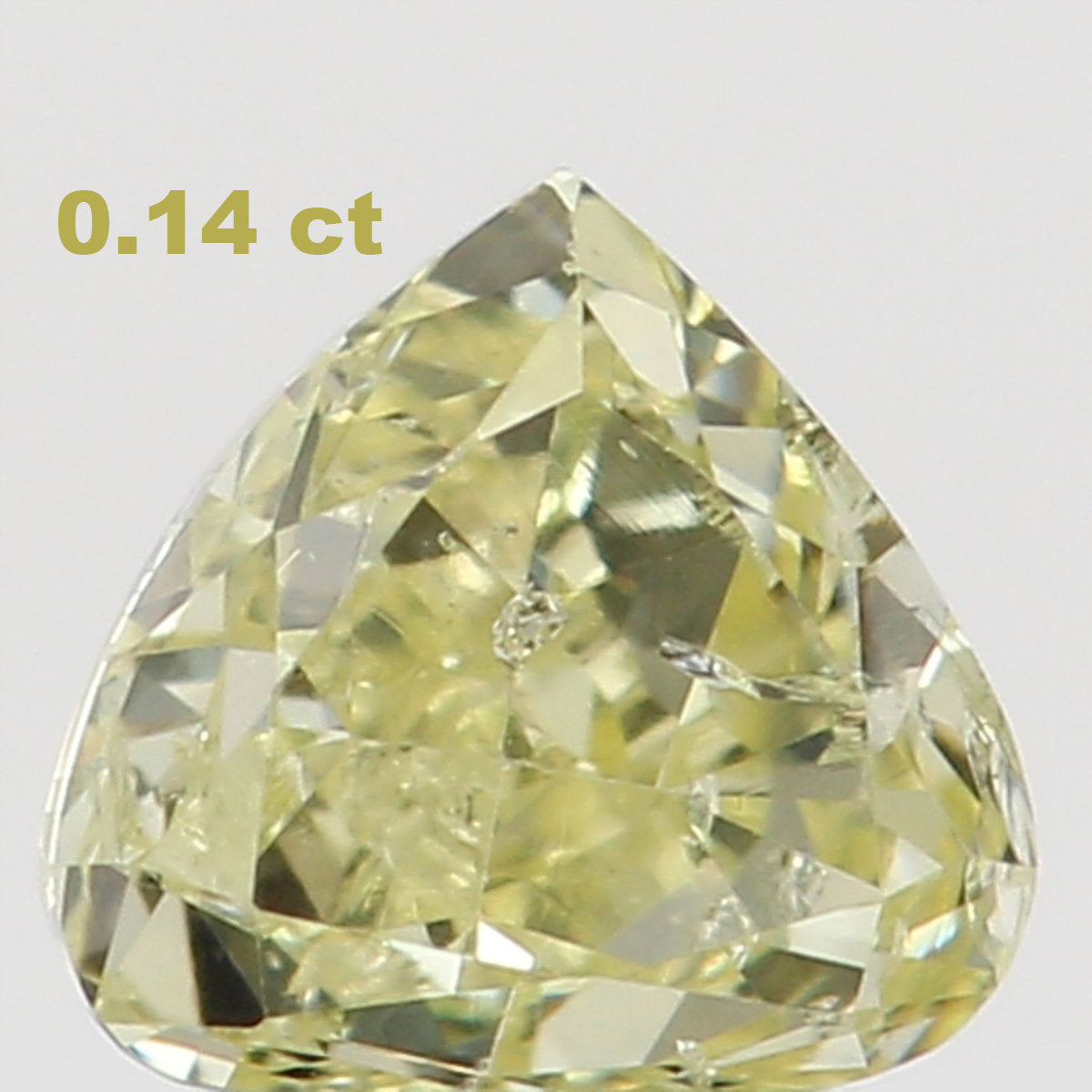 Natural Loose Diamond Heart Yellow Color SI1 Clarity 3.00 MM 0.14 Ct L6478