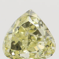 Natural Loose Diamond Heart Yellow Color SI1 Clarity 3.00 MM 0.14 Ct L6478