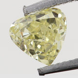 Natural Loose Diamond Heart Yellow Color SI1 Clarity 3.00 MM 0.14 Ct L6478