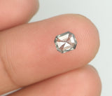 Natural Loose Diamond Emerald Black Grey Salt And Pepper Color I3 Clarity 5.10 MM 0.50 Ct KDL6484