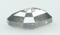 Natural Loose Diamond Emerald Black Grey Salt And Pepper Color I3 Clarity 5.10 MM 0.50 Ct KDL6484