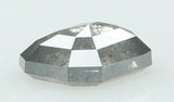 Natural Loose Diamond Emerald Black Grey Salt And Pepper Color I3 Clarity 5.10 MM 0.50 Ct KDL6484