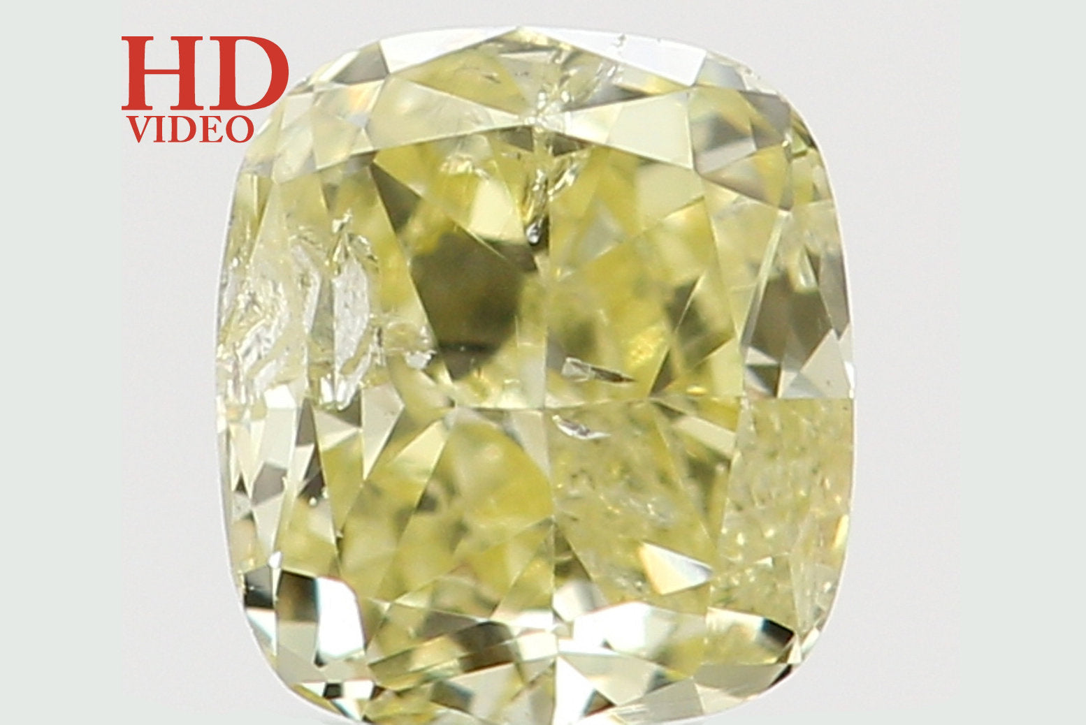 Natural Loose Diamond Cushion Yellow Color SI2 Clarity 3.30 MM 0.16 Ct KR1428